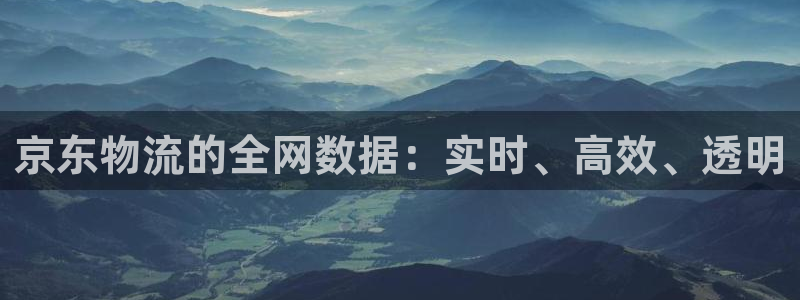 豪门国际加拿大是什么意思：京东物流的全网数据：实时、高效、透